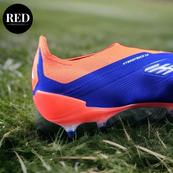Adidas Predator Elite LL SG  IF6318 Blue Orange Laceless Soccer - Men\'s Sz 11.5